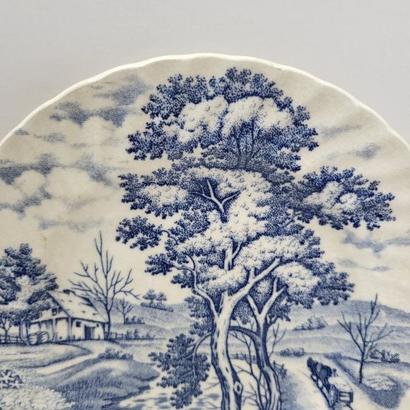 Vintage Nasco‎ Blue River Saucer - Made in Japan - Picture 2 of 10